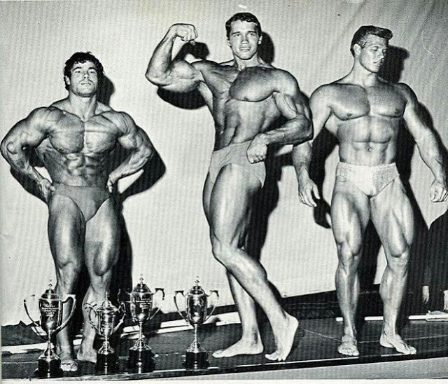 32 Franco Columbu, Arnold Schwarzenegger & Jim Haislop